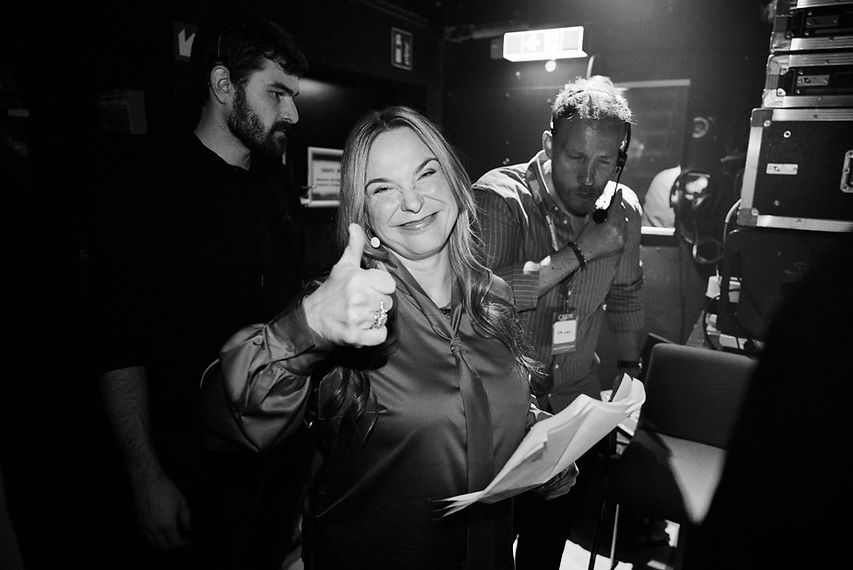 Michaela Bendel bei einem Auftritt