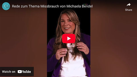 Video auf YouTube: Rede zum Thema Missbrauch von Michaela Bendel